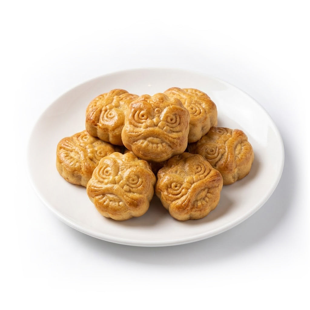 Auspicious Lion Head Gong Zai Bing | 新禧狮头公仔饼