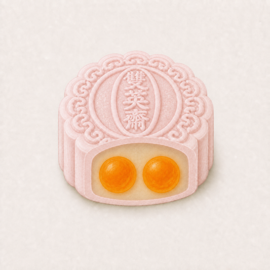 Crystal White Lotus Paste with Double Yolks | 冰皮双黄白莲蓉