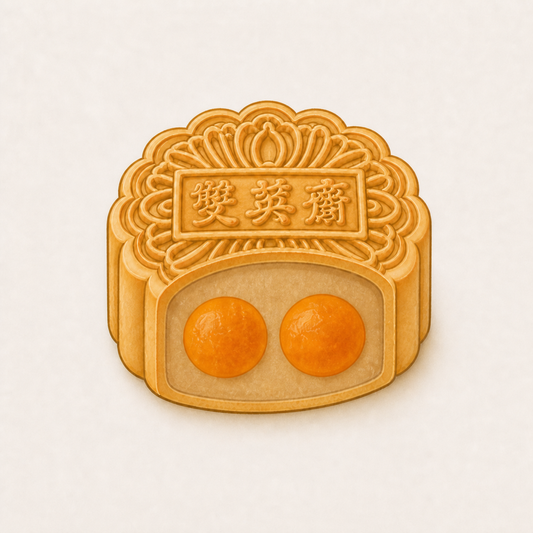 White Lotus Paste with Double Yolks | 双黄白莲蓉